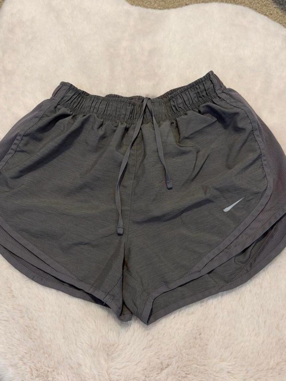 Nike Women's Charcoal Gray Athletic Shorts